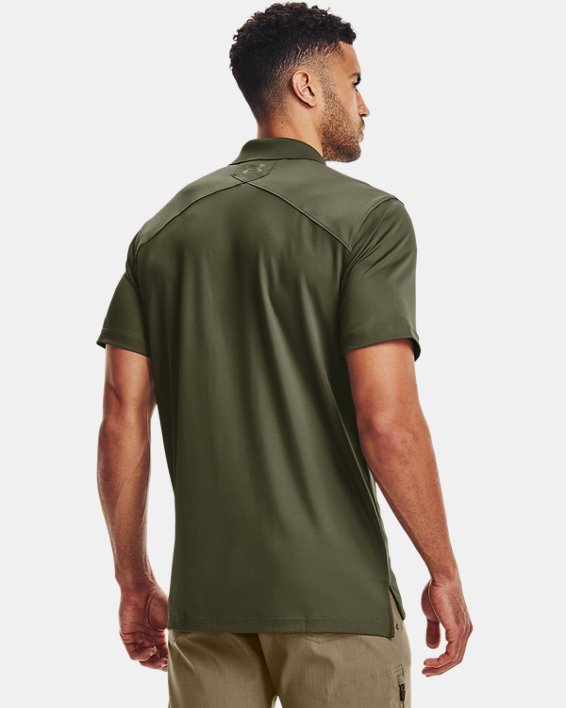 Polo UA Tactical Performance pour homme, Green, pdpMainDesktop image number 1